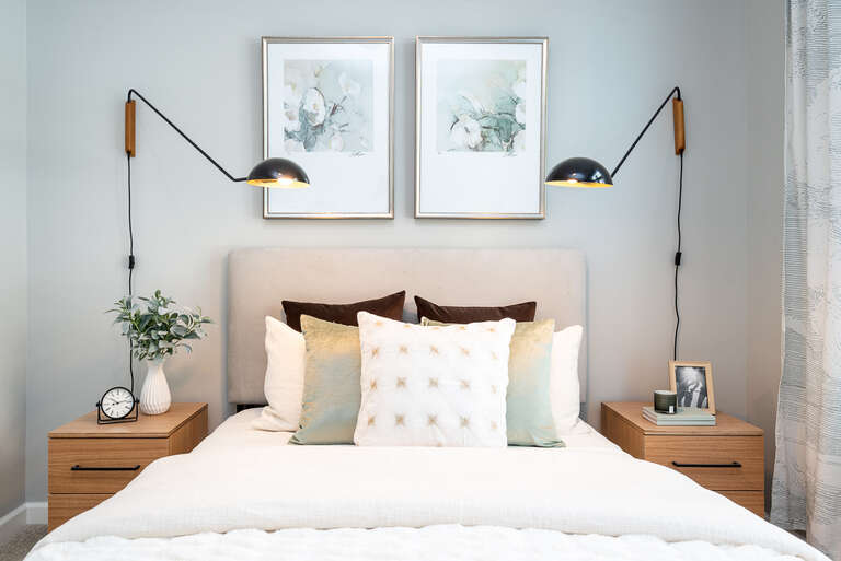 One Wall Street Bedroom with large windows